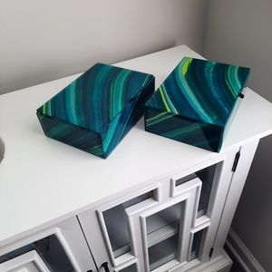 2 Jewelry Box - Nicole Miller Green Agate